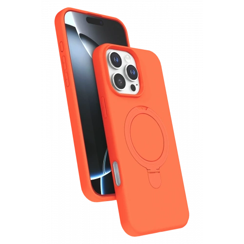 BFS  Apple iPhone 16 Pro Regal Magsafe Standlı Kapak - Turuncu