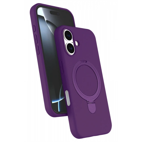 BFS  Apple iPhone 16 Regal Magsafe Standlı Kapak - Derin Mor