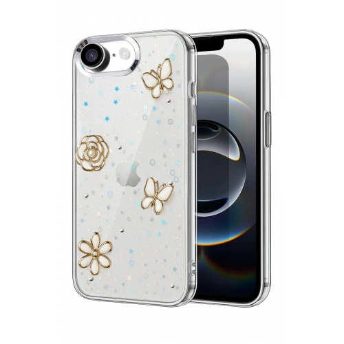 BFS  Apple iPhone 16E Fiyonk Desenli Kapak - Desen 10