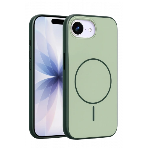 BFS  Apple iPhone 16E Neva Magsafe Kapak - Koyu Yeşil