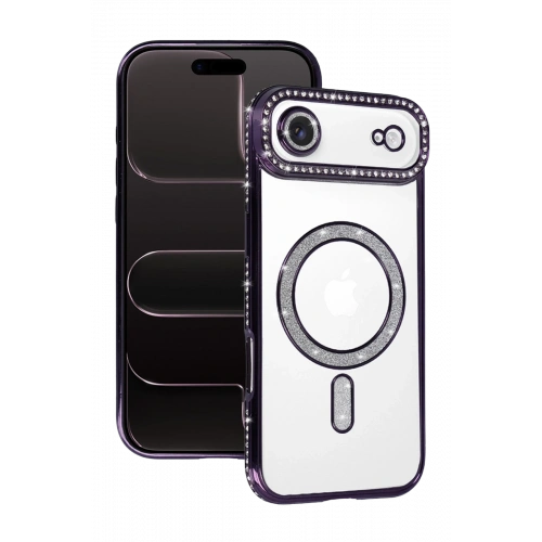 BFS  Apple iPhone 17 Air Joke Simli Magneticsafe Kılıf - Derin Mor