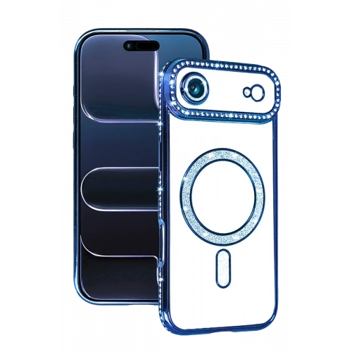 BFS  Apple iPhone 17 Air Joke Simli Magneticsafe Kılıf - Mavi