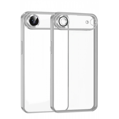 BFS  Apple iPhone 17 Air  Lensli Silikon - Gümüş