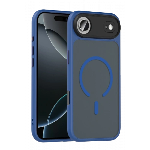 BFS  Apple iPhone 17 Air Megane Magsafe Kapak - Lacivert