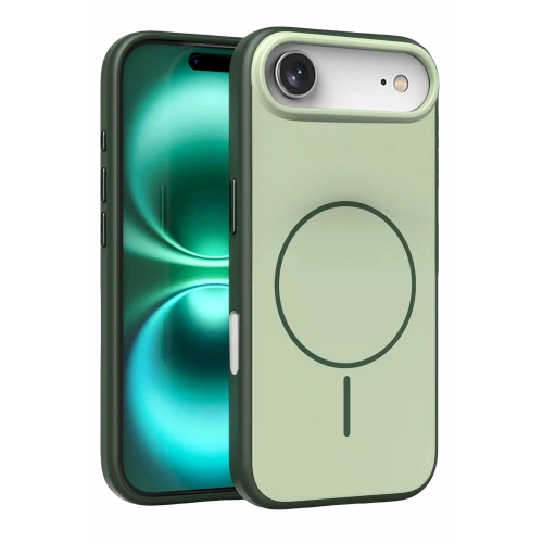BFS  Apple iPhone 17 Air Neva Magsafe Kapak - Koyu Yeşil