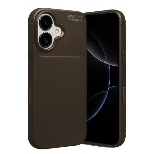 BFS Apple iPhone 17 Auto Focus Karbon Kapak - Kahverengi