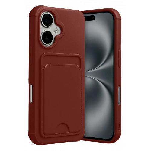 BFS  Apple iPhone 17 Kelvin Kartvizitli Silikon - Bordo