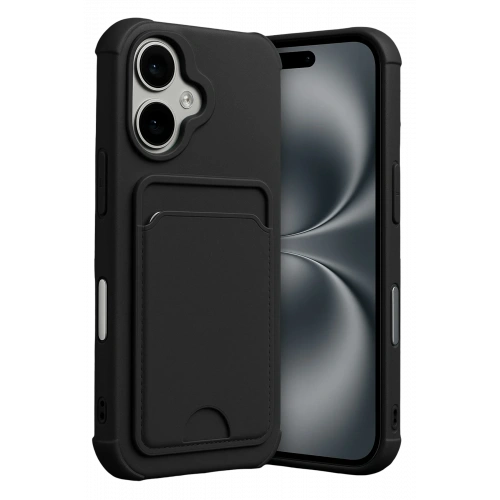 BFS  Apple iPhone 17 Kelvin Kartvizitli Silikon - Siyah