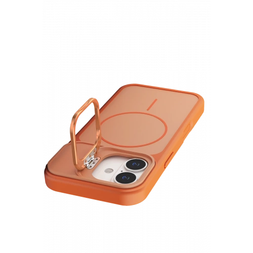 BFS  Apple iPhone 17 Pale Magsafe Standlı Kapak - Turuncu