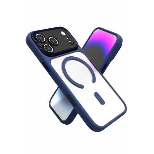 BFS  Apple iPhone 17 Pro Hazar Magsafe Kapak - Lacivert