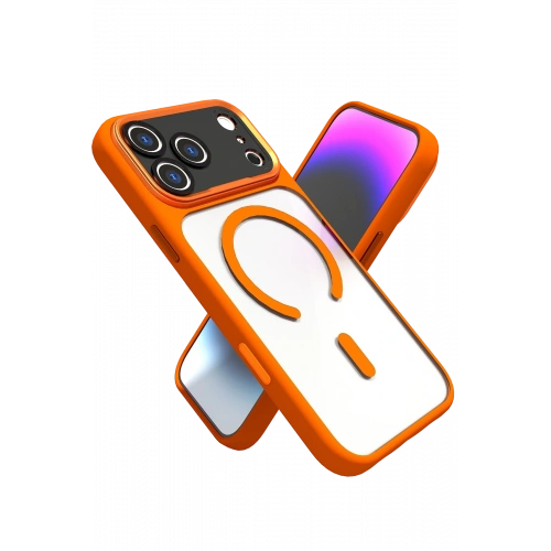 BFS  Apple iPhone 17 Pro Hazar Magsafe Kapak - Turuncu