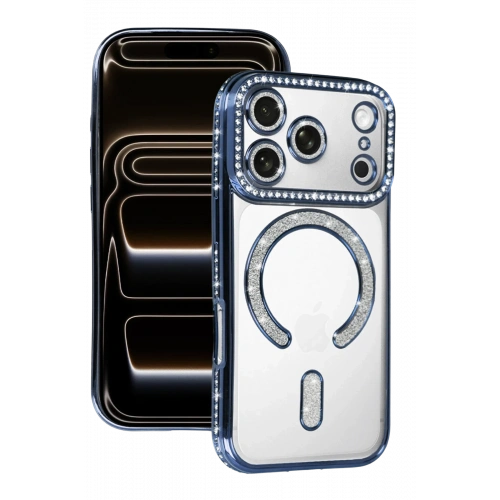 BFS  Apple iPhone 17 Pro Joke Simli Magneticsafe Kılıf - Mavi