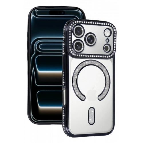 BFS  Apple iPhone 17 Pro Joke Simli Magneticsafe Kılıf - Siyah