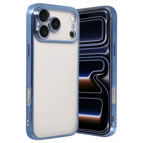 BFS  Apple iPhone 17 Pro  Lensli Silikon - Açık Mavi