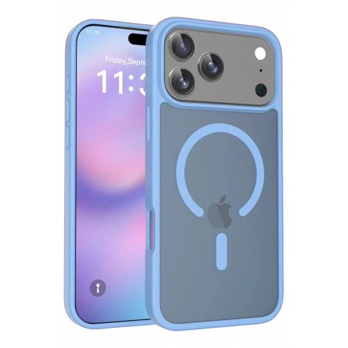 BFS  Apple iPhone 17 Pro Max Jota Magsafe Kapak - Açık Mavi