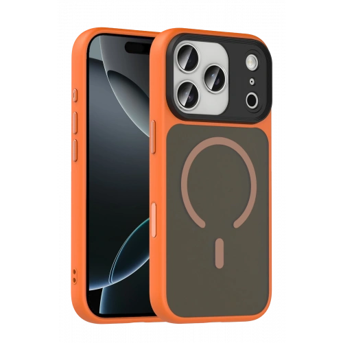 BFS  Apple iPhone 17 Pro Max Megane Magsafe Kapak - Turuncu