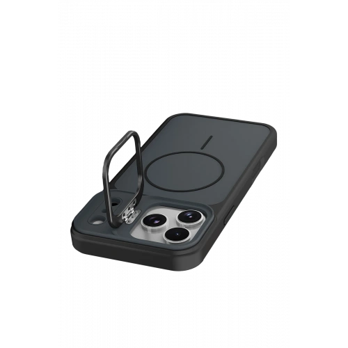 BFS Apple iPhone 17 Pro Max Pale Magsafe Standlı Kapak - Siyah