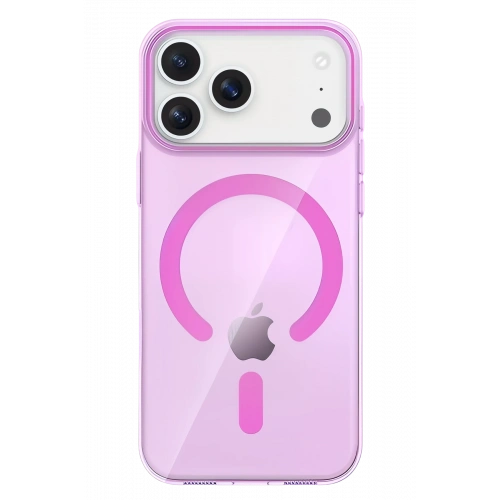 BFS  Apple iPhone 17 Pro Max PC Blank Magsafe Kapak - Pembe