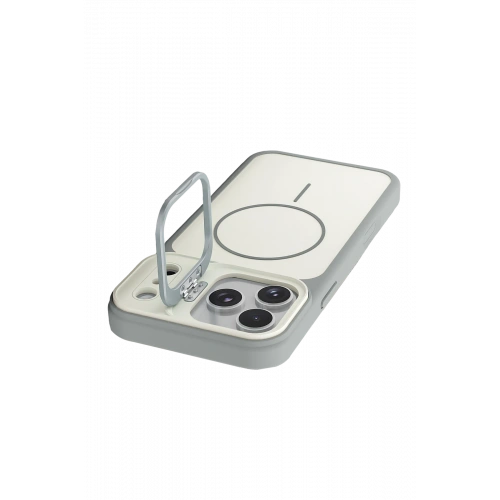 BFS  Apple iPhone 17 Pro Pale Magsafe Standlı Kapak - Beyaz