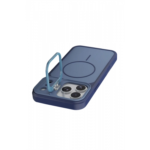 BFS  Apple iPhone 17 Pro Pale Magsafe Standlı Kapak - Mavi
