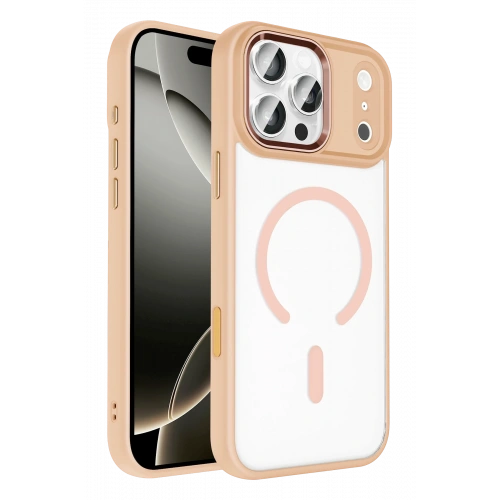 BFS  Apple iPhone 17 Pro Terea Magsafe Kapak - Pembe