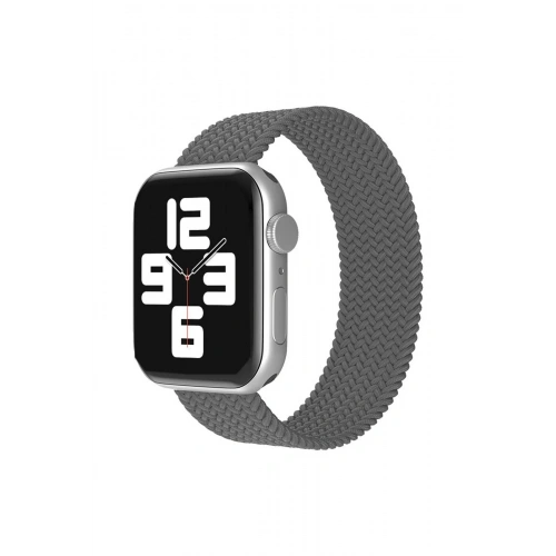 BFS  Apple Watch 38mm Ayarlı Solo Silikon Kordon - Gri