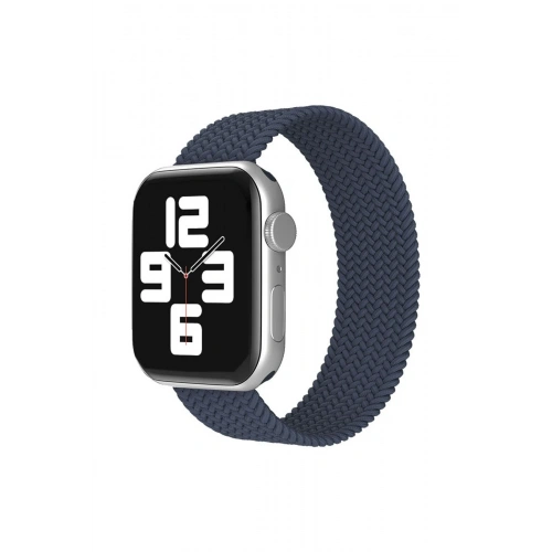 BFS  Apple Watch 38mm Ayarlı Solo Silikon Kordon - Lacivert