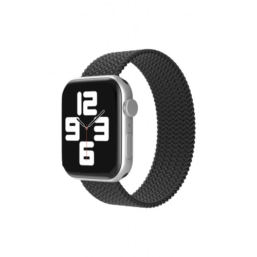 BFS  Apple Watch 38mm Ayarlı Solo Silikon Kordon - Siyah