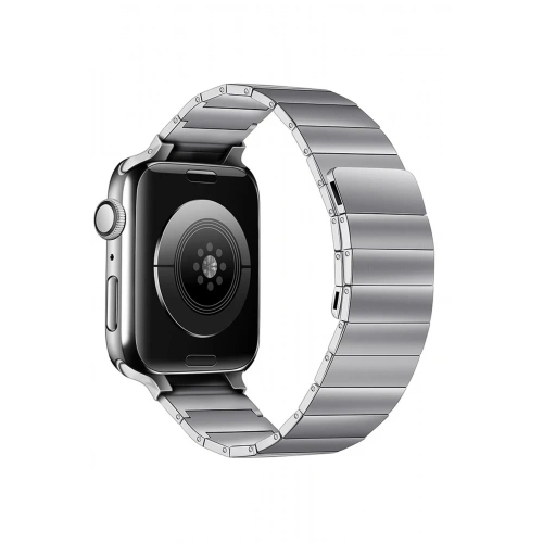 BFS  Apple Watch 38mm KR404 Huks Kordon - Gümüş
