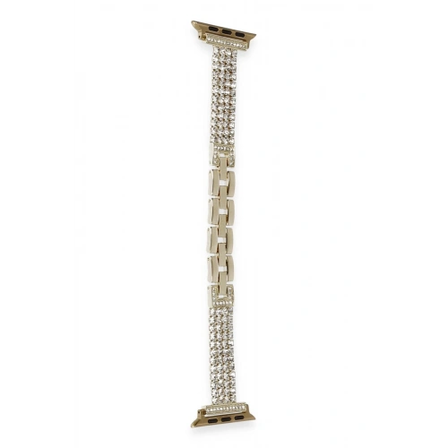 BFS  Apple Watch 38mm Live Taşlı Kordon - Gold