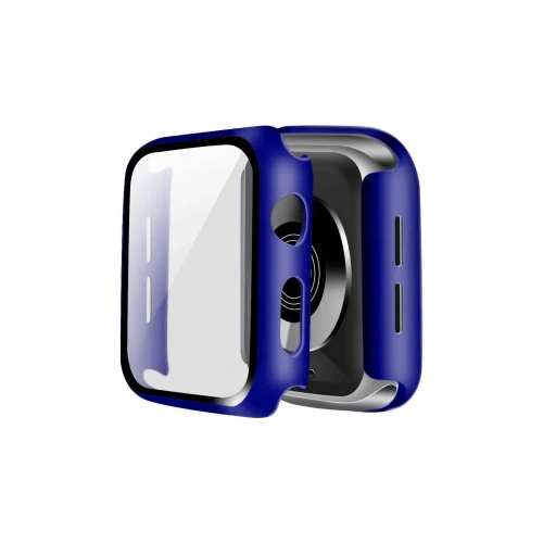 BFS  Apple Watch 40mm Camlı Kasa Ekran Koruyucu - Lacivert
