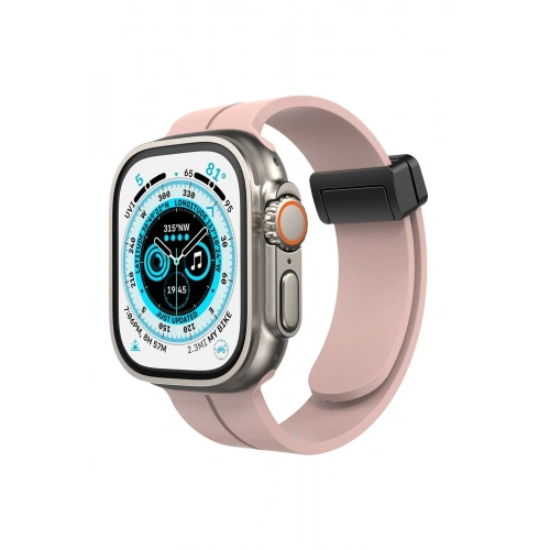 BFS  Apple Watch 42mm KR412 Elegance Stylısh Kordon - Pudra