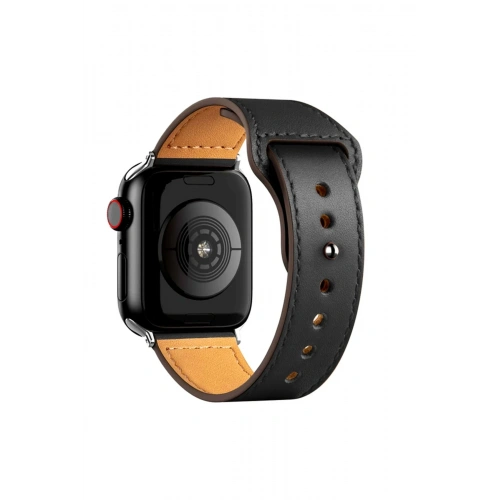 BFS  Apple Watch 42mm KR415 Luaz Deri Kordon - Siyah