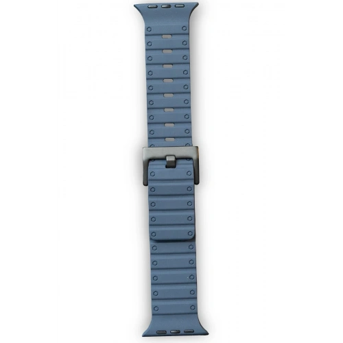 BFS  Apple Watch 42mm Magnus Mıknatıslı Silikon Kordon - Mavi