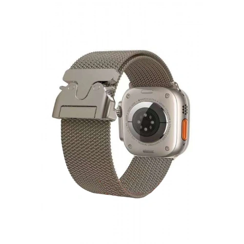 BFS  Apple Watch 42mm Milano Metal Kordon - Desert