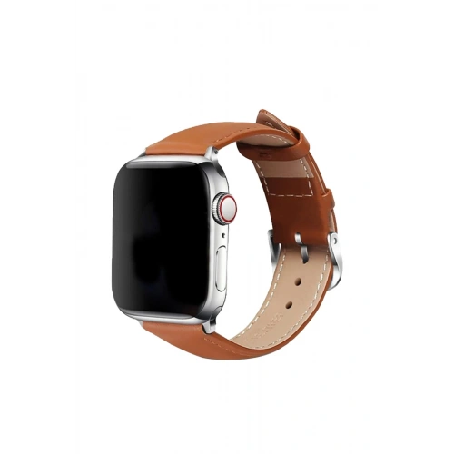 BFS  Apple Watch 42mm NL26 Deri Kordon - Taba