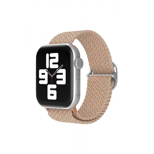 BFS  Apple Watch 42mm Star Kordon - Benekli Pudra