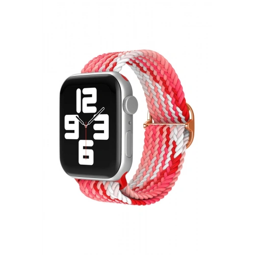 BFS  Apple Watch 42mm Star Kordon - Pembe-Kırmızı