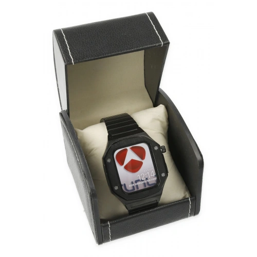 BFS  Apple Watch 44mm KR409 Metal Kordon - Siyah