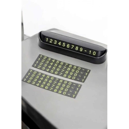 BFS Araba Park Numaratörü Araç İçi Numaralık Değiştirilebilir Çevirmeli Mini