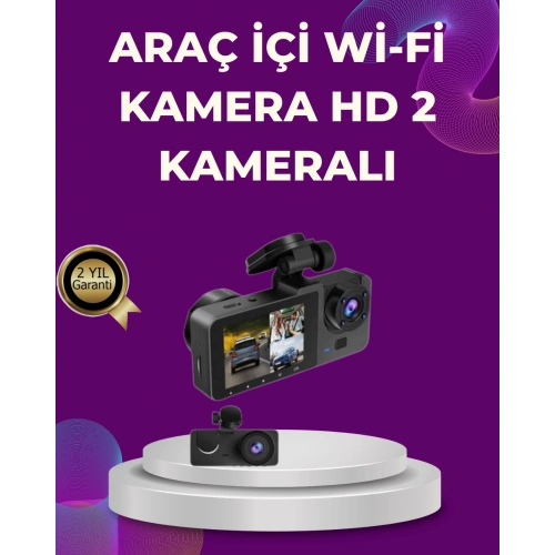 BFS Araç İçi Dikiz Kamerası Sürüş Kaydedici 3 Lensli DVR Kamera