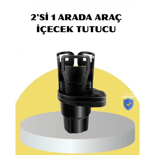 BFS Araç İkili Bardak Tutucu Ayarlanabilir Genişlik 360° Döner Sistem