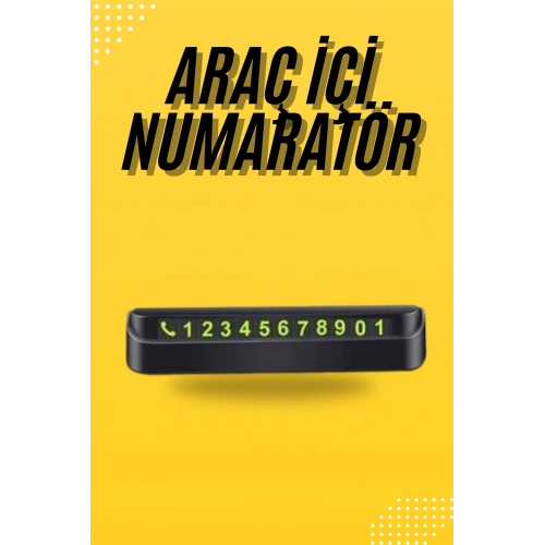 BFS Araç Park Numaratörü Tüm Araçlara Uyumlu Araba Numaralık