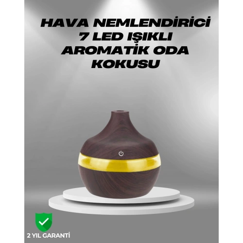 BFS Aromaterapi Uyumlu 300 ml LED Işıklı Oda Kokusu Difüzörü