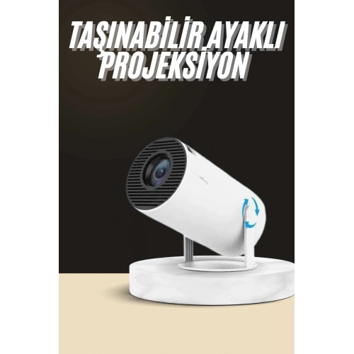 BFS Ayaklı Projeksiyon Taşınabilir Mini Projektör Sinema Projektörü Android