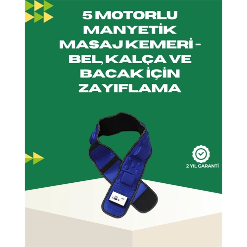 BFS Ayarlanabilir Hız ve Titreşim Modlarına Sahip Manyetik Masaj ve Zayıflama Kemeri