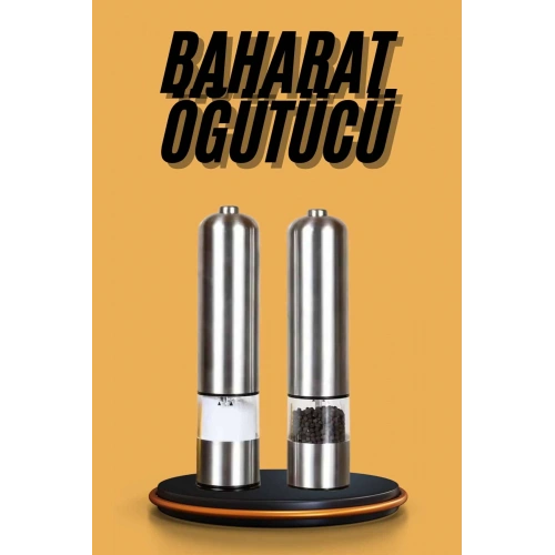BFS Baharat Öğütücü Otomatik Ayarlanabilir Tuz Karabiber Baharat Değirmeni