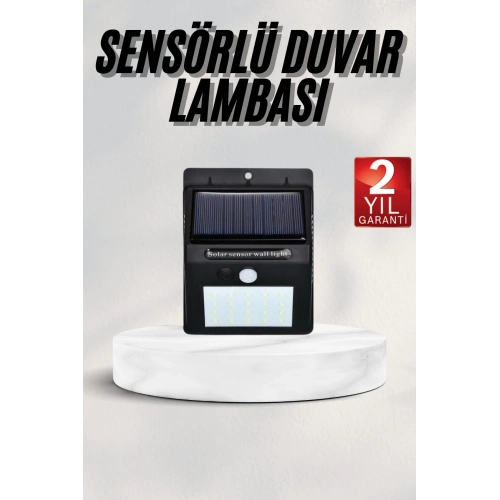 BFS Bahçe Aydınlatması Güneş Enerjili Led Işık Lamba Sensörlü Dekoratif