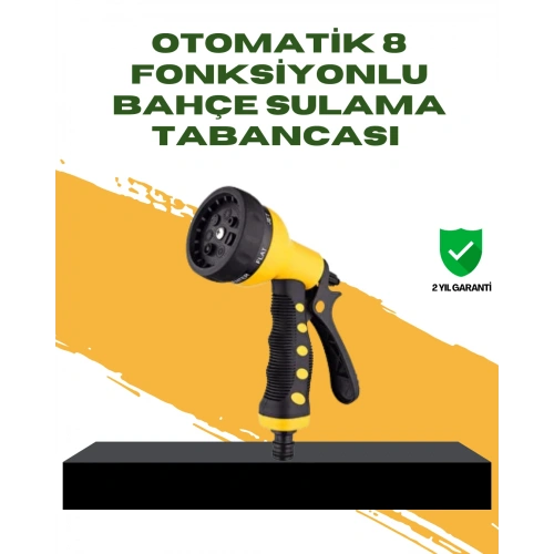 BFS Bahçe Sulama Tabancası Hortum Ucu 8 Fonksiyonlu Ayarlanabilir