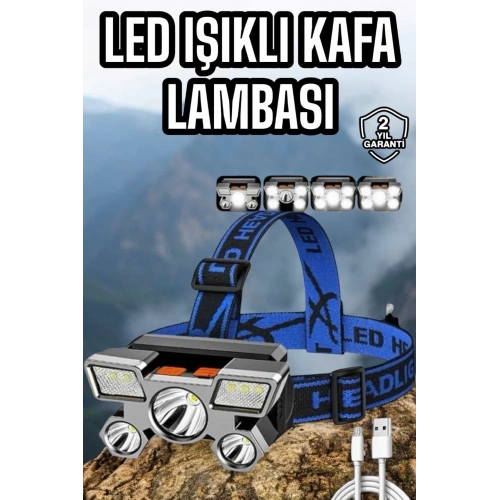BFS Balıkçı Kafa Lambası Led Işık 4 Farklı Mod Esnek ve Ayarlanabilir
